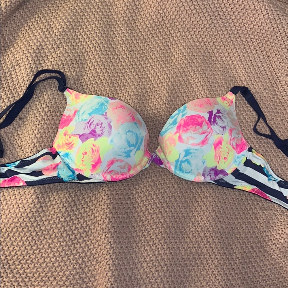 PINK 32B Push-up Demi Bra